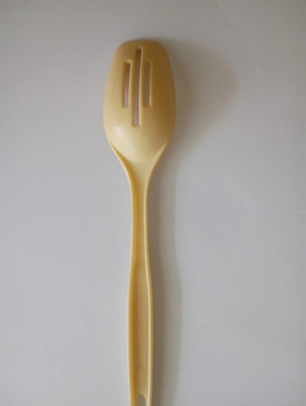 Cream Slotted Serving Spoon - Kitchen Utensil